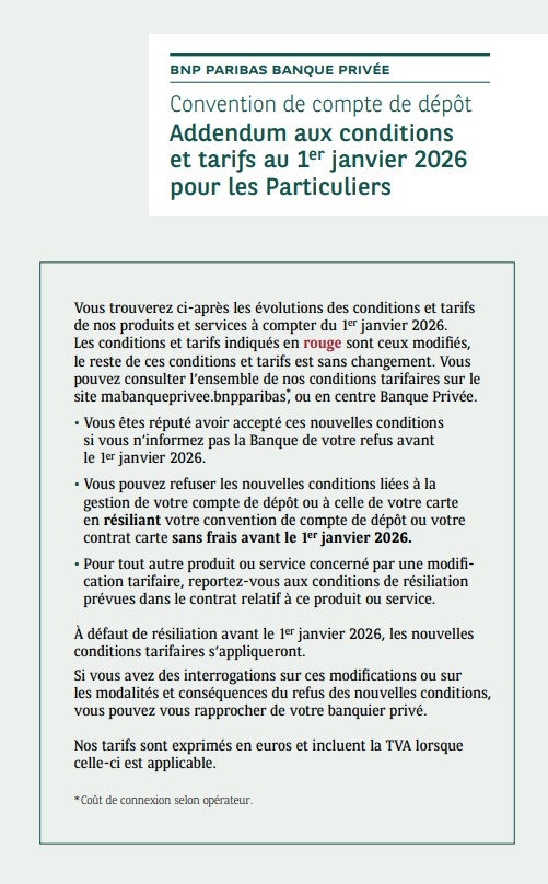 Visuel - Evolution des tarifs
